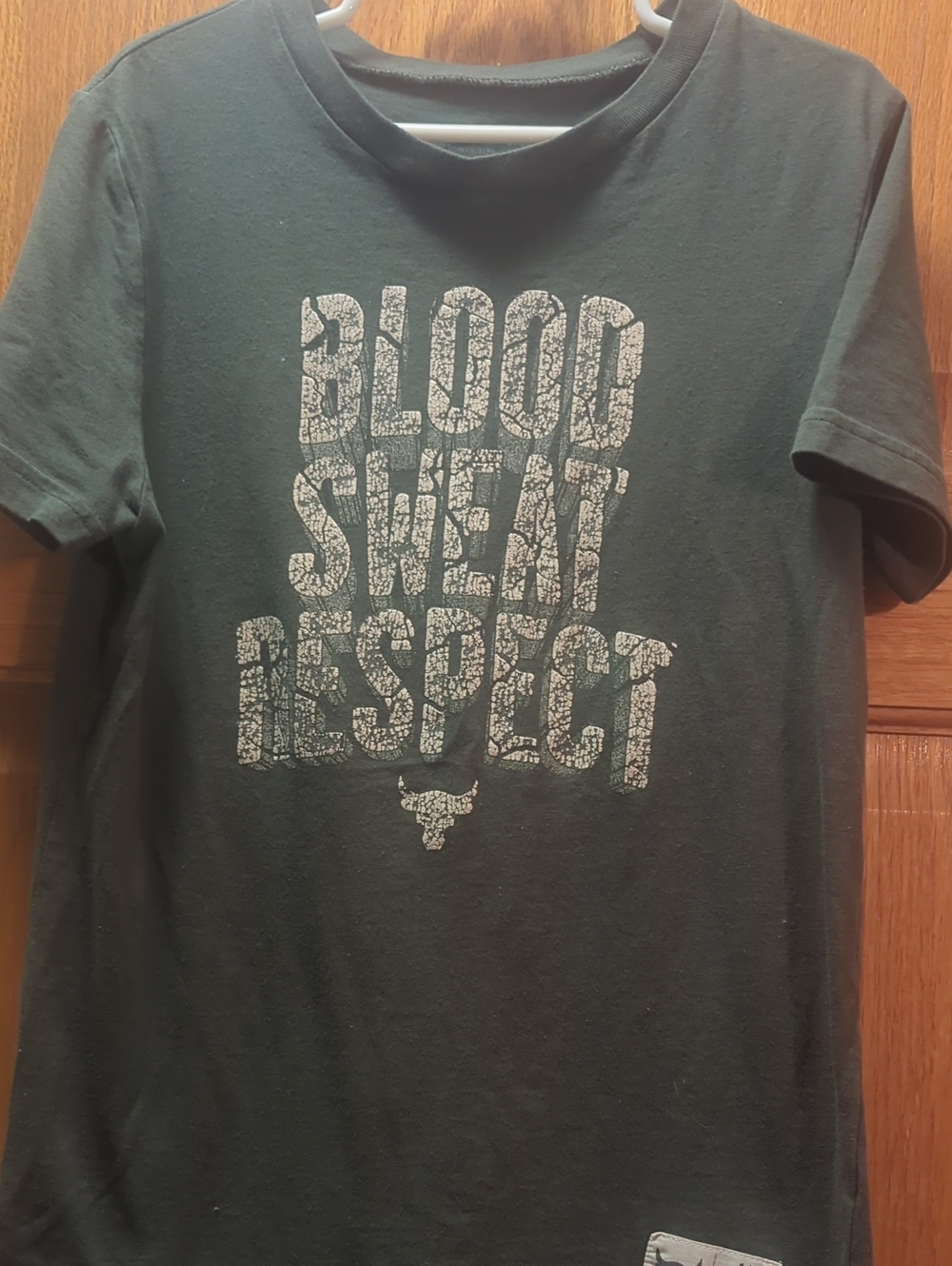 Camo green "Blood Sweat Respect" UA Graphic Tee